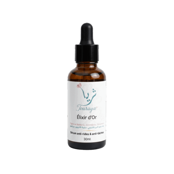 Elixir anti-âge à la figue de barbarie, calendula & géranium touraya natural cosmetics