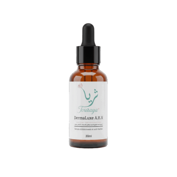DermaLuxe A.H.A Sérum visage anti taches, éclaircissant AHA acide de fruits Touraya natural cosmetics